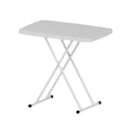 30 Folding Table - Height Adjustable Desk with Metal Legs, Foldable Table for Studio Apartment, Camping & Gaming