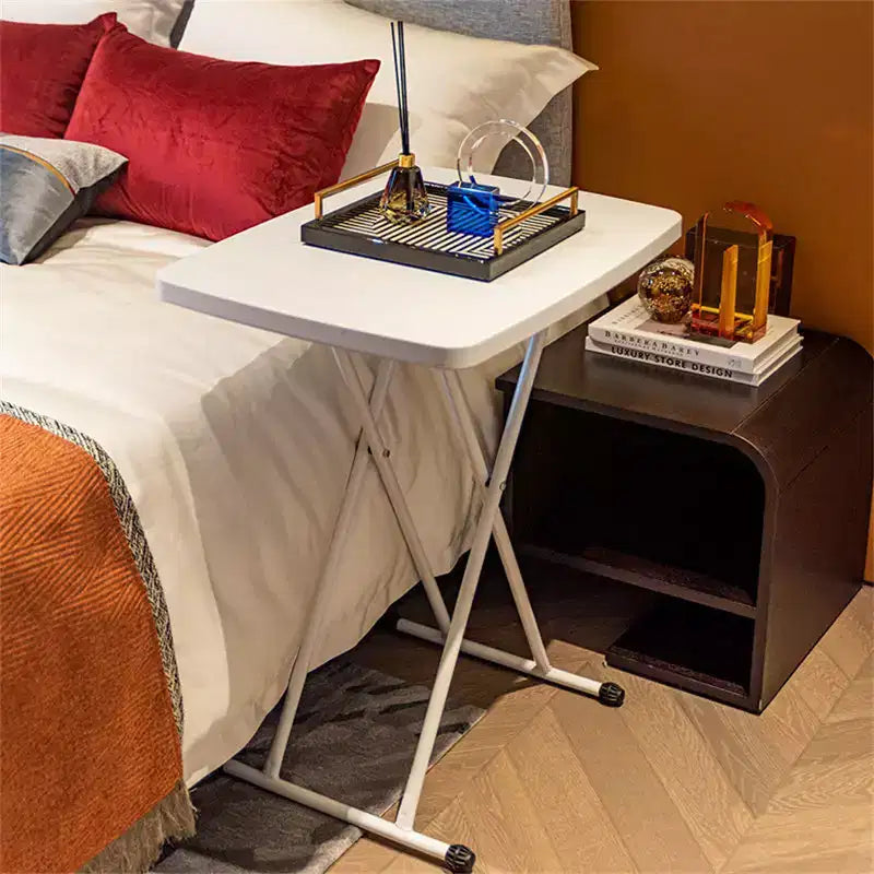 Table Pliante 30" - Bureau Réglable en Hauteur avec Pieds Métalliques, Table Pliante pour Studio, Camping & Jeux