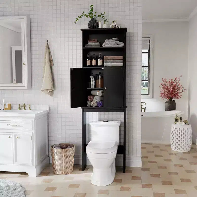 Celebalcony 74,8 pouces de haut Autonome Étagère de Rangement Au-dessus des Toilettes Étagères WC