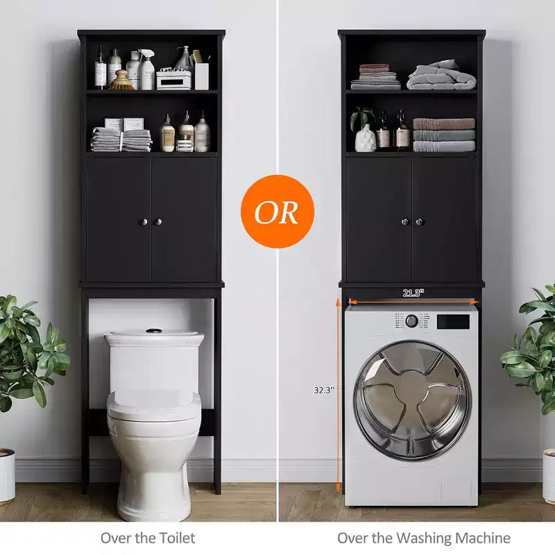 Celebalcony 74,8 pouces de haut Autonome Étagère de Rangement Au-dessus des Toilettes Étagères WC