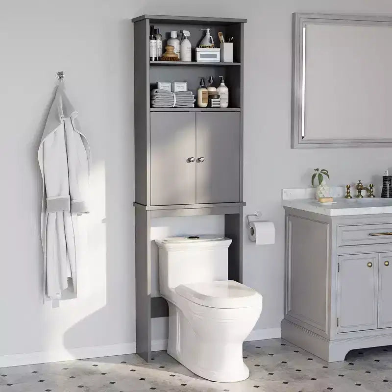 Celebalcony 74,8 pouces de haut Autonome Étagère de Rangement Au-dessus des Toilettes Étagères WC