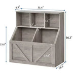 Étagère à livres pour enfants, boîte de rangement de jouets pour enfants, armoire de rangement de jouets avec étagère à livres, convient pour salle de jeux, chambre à coucher, chambre d'enfant, salle de classe