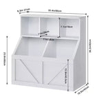 Étagère à livres pour enfants, boîte de rangement de jouets pour enfants, armoire de rangement de jouets avec étagère à livres, convient pour salle de jeux, chambre à coucher, chambre d'enfant, salle de classe