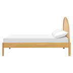 Lit double en rotin Babyletto Bondi - Miel avec rotin naturel
