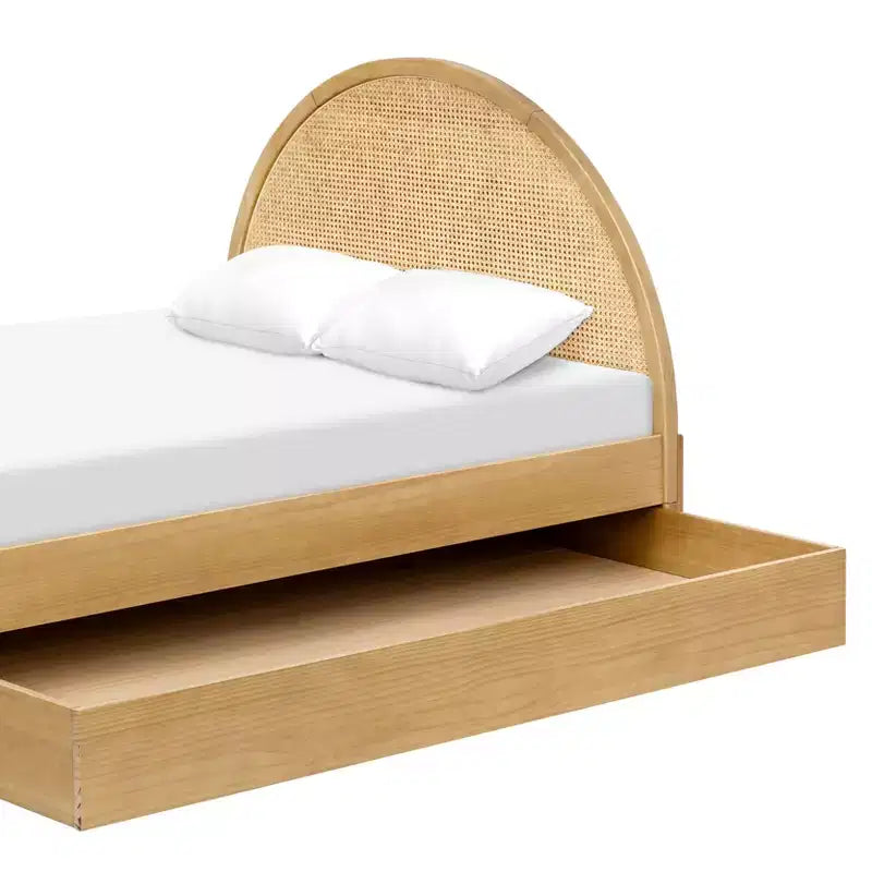 Lit double en rotin Babyletto Bondi - Miel avec rotin naturel