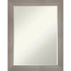 Miroir Mural de Salle de Bain Encadré Amanti Art Grand à Biseau Étroit d'un Demi-Pouce