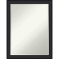 Amanti Art Oliver Narrow Half-Inch-Bevel Wood Framed Bathroom Vanity Wall Mirror