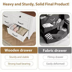 Commode double à 6 tiroirs pour chambre à coucher, Meuble traditionnel, Grande commode de rangement
