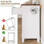 Commode double à 6 tiroirs pour chambre à coucher, Meuble traditionnel, Grande commode de rangement