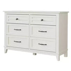 Commode double à 6 tiroirs pour chambre à coucher, Meuble traditionnel, Grande commode de rangement