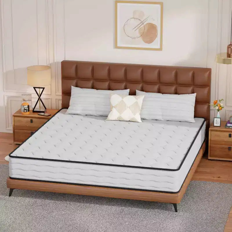 Matelas hybride BestMassage 10 pouces à ressorts ensachés et mousse, sans fibre de verre, fermeté moyenne, idéal pour les personnes qui dorment sur le dos, le ventre ou le côté