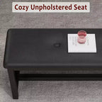 63 Ensemble de table à manger pour 4-8 personnes, grand ensemble de table de cuisine extensible avec 2 bancs rembourrés pour 6 personnes, ensemble de table à manger rectangulaire 3 pièces pour 4 personnes
