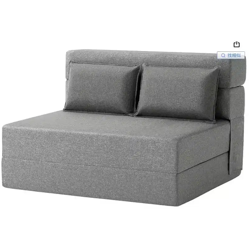 Canapé-lit et fauteuil-lit pliant 4 en 1, causeuse convertible dépliable de 193 cm avec oreiller, chaise longue tuftée pour salon, chambre à coucher