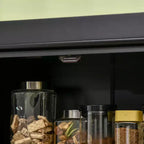 Meuble de cuisine de 72 po, armoire de rangement de garde-manger avec portes et étagères, meuble de rangement de garde-manger sur pied