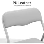 Ensemble table et deux chaises pliantes pour enfants, avec coussins en PU, facile à ranger, idéal pour les repas, la lecture et les jeux des enfants.