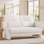 57 Modern Accent Chair with Arms, Modern Boucle Small Couch, Removable Lumbar Pillows, Easy Assembly, for Living Room, Bedroom