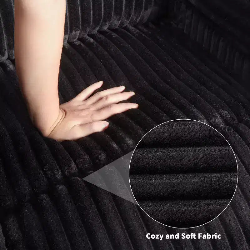 Fauteuil inclinable en velours côtelé, canapé inclinable manuel avec poignée, accoudoirs à dossier, rembourrage épais, poche latérale, capacité de 180 kg, inclinable réglable