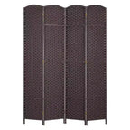 BestMassage Paravent pliable 4/6/8 panneaux Séparateur d'espace pour chambre, bureau et studio