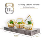 Lot de 5 étagères murales flottantes Sorbus de 40,6 cm pour chambre, décoration, cuisine, salon – pour trophées, cadres, bibliothèques