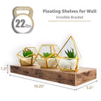 Lot de 5 étagères murales flottantes Sorbus de 40,6 cm pour chambre, décoration, cuisine, salon – pour trophées, cadres, bibliothèques