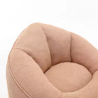 Pouf poire, Fauteuil poire avec garnissage en mousse haute densité et repose-pieds, Fauteuil d'appoint moderne avec ottoman