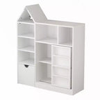 Meuble de Rangement pour Jouets et Livres pour Enfants, Boîte de Rangement Multifonctionnelle, Doté de 8 Compartiments de Rangement Idéal pour les Salles de Jeux et les Chambres d'Enfants