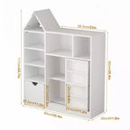 Meuble de Rangement pour Jouets et Livres pour Enfants, Boîte de Rangement Multifonctionnelle, Doté de 8 Compartiments de Rangement Idéal pour les Salles de Jeux et les Chambres d'Enfants