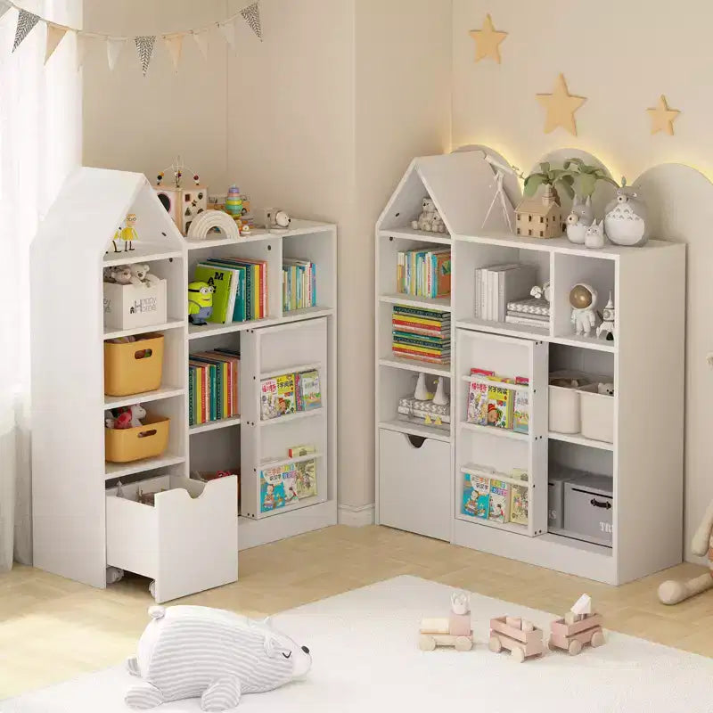 Meuble de Rangement pour Jouets et Livres pour Enfants, Boîte de Rangement Multifonctionnelle, Doté de 8 Compartiments de Rangement Idéal pour les Salles de Jeux et les Chambres d'Enfants