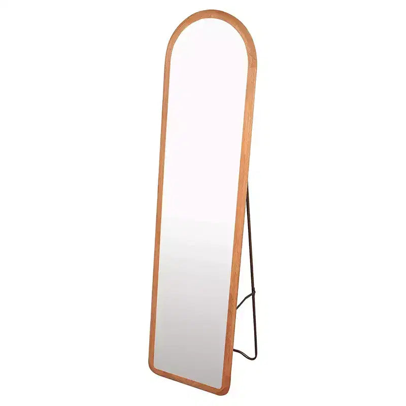 COZAYH Arched Full Length Mirror with Stand, Solid Wood Frame, 59.5 x 16 Inch