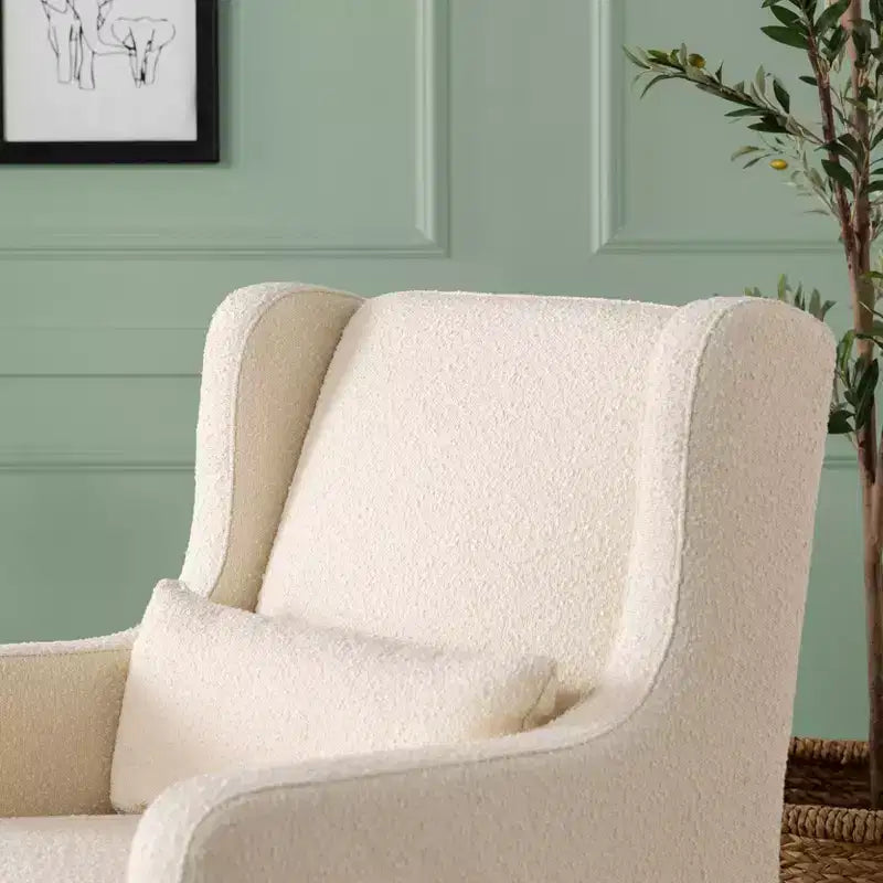 Planeur pivotant Carter's by daVinci Adrian avec pouf de rangement - Boucle ivoire