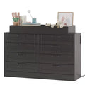 8-Drawer Changing Table Dresser  Multi-Functional Nursery Dresser with Changing Shelves for Bedroom