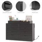 Commode à langer 8 tiroirs – Commode de chambre d'enfant multifonctionnelle avec étagères à langer pour chambre à coucher
