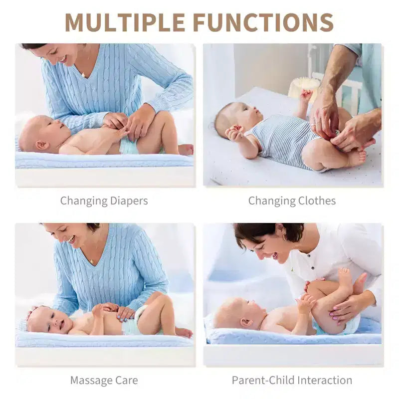Commode à langer 8 tiroirs – Commode de chambre d'enfant multifonctionnelle avec étagères à langer pour chambre à coucher