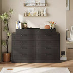 Commode à langer 8 tiroirs – Commode de chambre d'enfant multifonctionnelle avec étagères à langer pour chambre à coucher