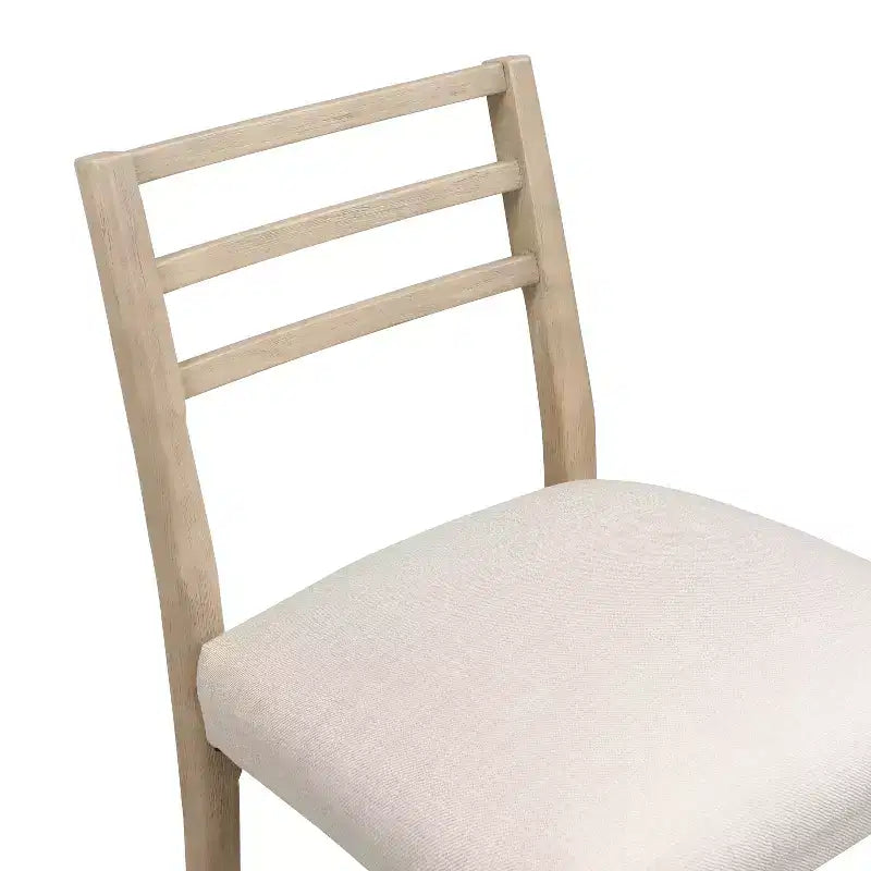 Christopher Knight Home Acosta Tabourets de bar modernes en bois d'hévéa avec dossier en échelle (lot de 2)