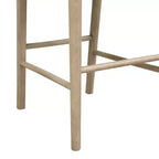 Christopher Knight Home Acosta Tabourets de bar modernes en bois d'hévéa avec dossier en échelle (lot de 2)