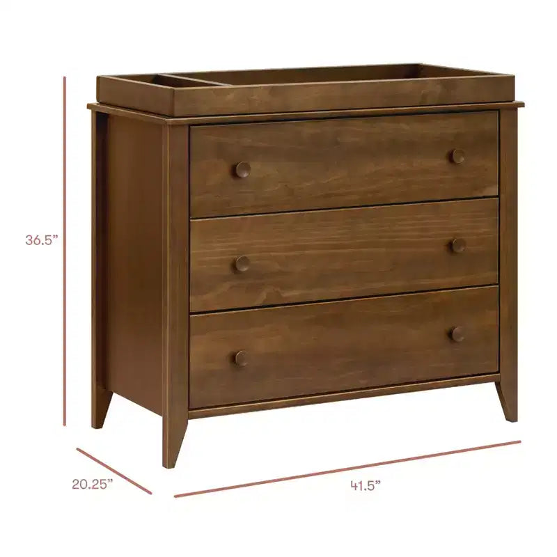 Commode à langer 3 tiroirs Babyletto Sprout avec plateau à langer amovible