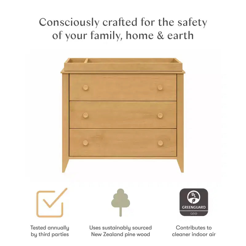 Commode à langer 3 tiroirs Babyletto Sprout avec plateau à langer amovible