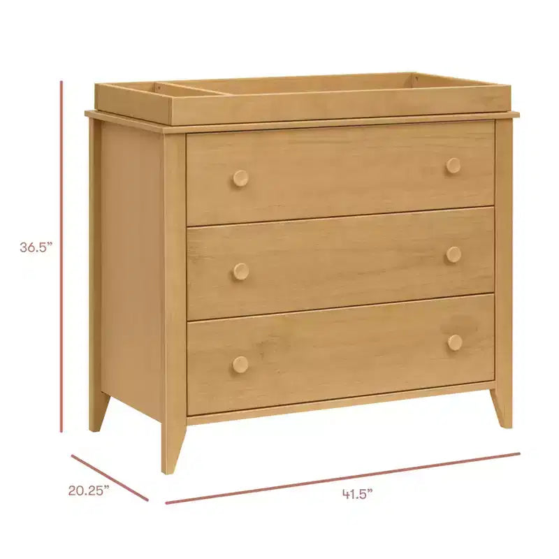 Commode à langer 3 tiroirs Babyletto Sprout avec plateau à langer amovible