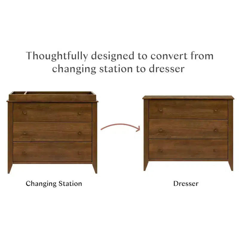 Commode à langer 3 tiroirs Babyletto Sprout avec plateau à langer amovible