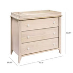 Commode à langer 3 tiroirs Babyletto Sprout avec plateau à langer amovible