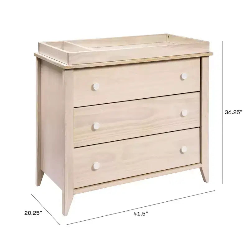 Commode à langer 3 tiroirs Babyletto Sprout avec plateau à langer amovible