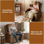 Fauteuil inclinable électrique en cuir PU de 41,7 po, inclinable réglable, canapé simple ergonomique, pour salon