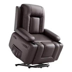 Fauteuil inclinable électrique en cuir PU de 41,7 po, inclinable réglable, canapé simple ergonomique, pour salon