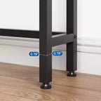 Console étroite de 39,4 po, table console étroite, table derrière le canapé, table de canapé de style industriel, pour salon, couloir