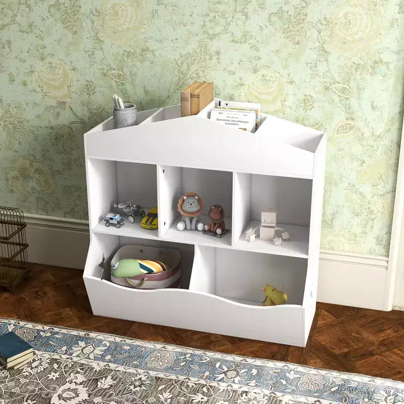 Organisateur de Rangement Multifonctionnel pour Jouets d'Enfants avec Étagère et Meuble de Rangement