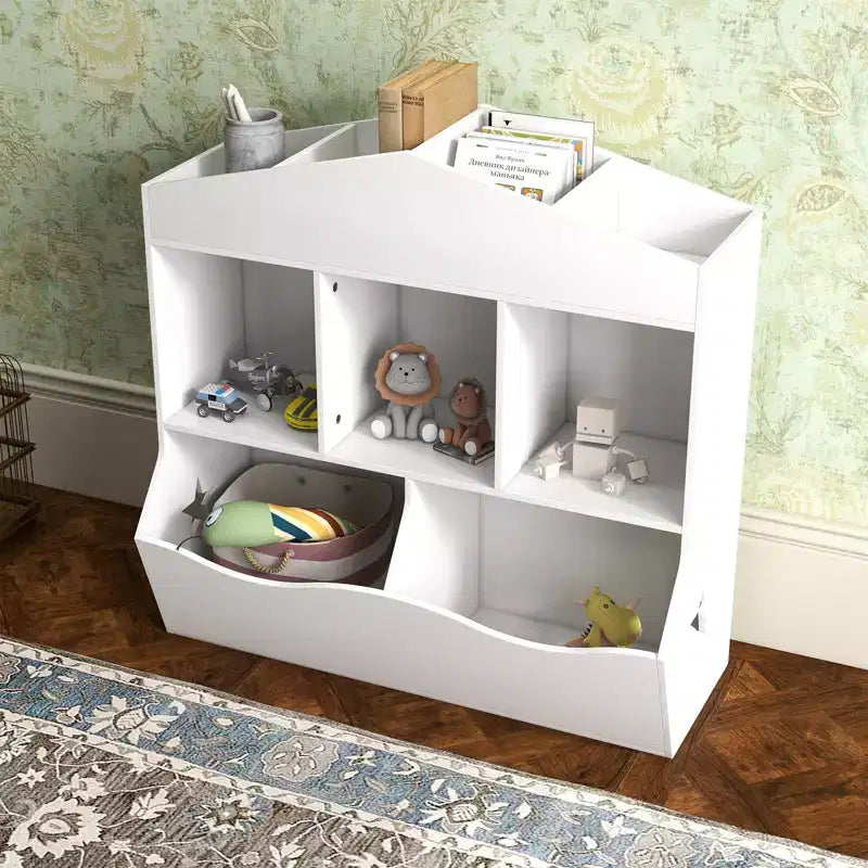Organisateur de Rangement Multifonctionnel pour Jouets d'Enfants avec Étagère et Meuble de Rangement