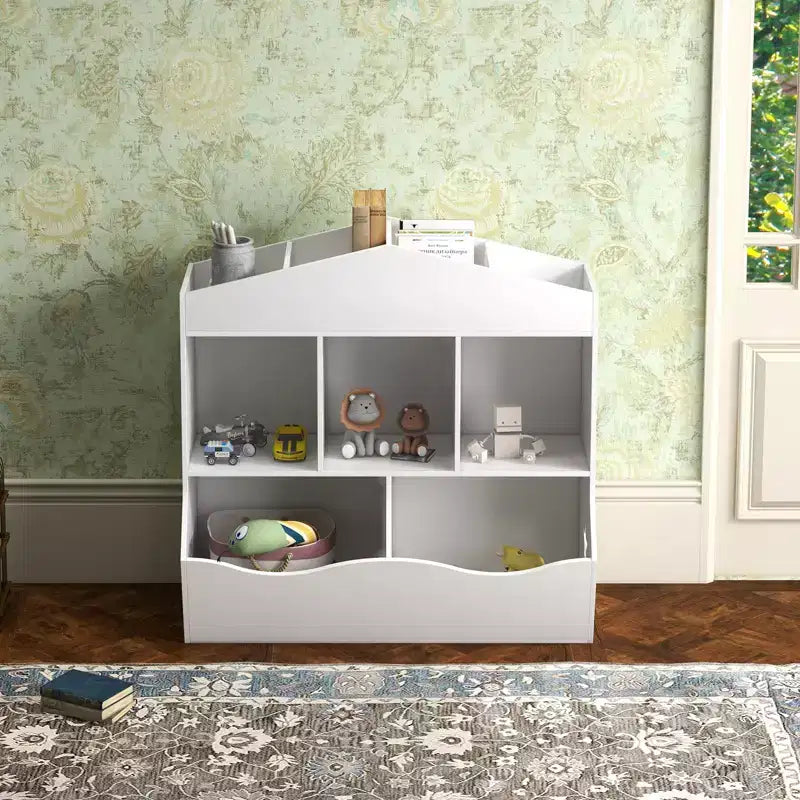 Organisateur de Rangement Multifonctionnel pour Jouets d'Enfants avec Étagère et Meuble de Rangement