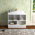 Organisateur de Rangement Multifonctionnel pour Jouets d'Enfants avec Étagère et Meuble de Rangement