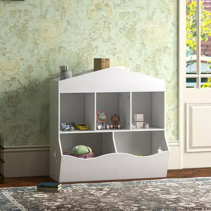 Organisateur de Rangement Multifonctionnel pour Jouets d'Enfants avec Étagère et Meuble de Rangement